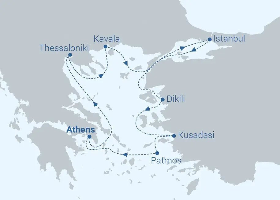 Steps of Paul 7 Night Inclusive cruise Travel to Greece from Canada
